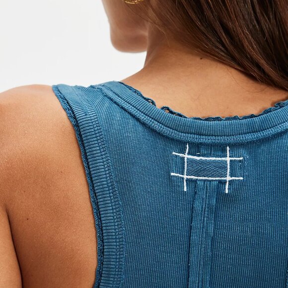 Rowan Tank In Sailor Blue - Picture 3 of 4